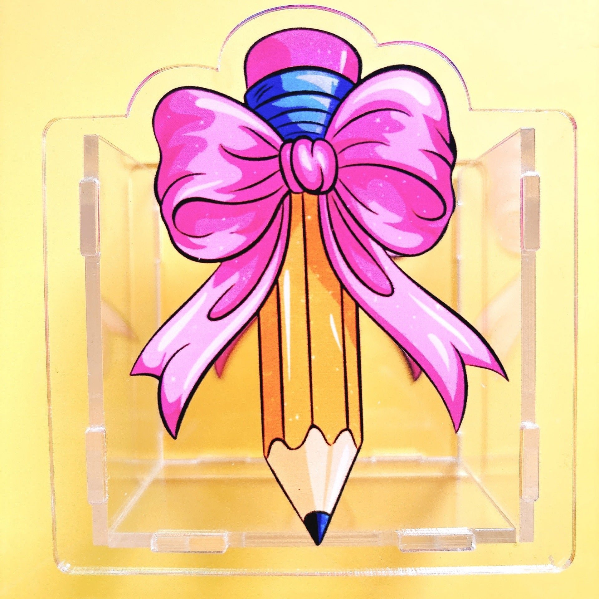 Wholesale Teacher nurse teacher study supplies medical care acrylic pen holder pencil case